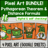 St. Patrick's Day | Pythagorean Theorem Pixel Art BUNDLE |