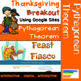 Pythagorean Theorem Thanksgiving Digital Escape Room Activity