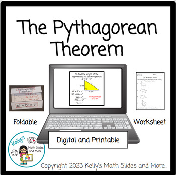 Preview of Pythagorean Theorem - Digital and Printable Lesson