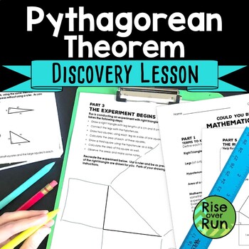 Preview of Pythagorean Theorem Hands-On Activity Discovery Lesson