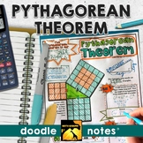 Pythagorean Theorem Doodle Notes | Visual Interactive Dood