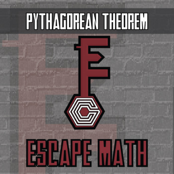 Preview of Pythagorean Theorem Escape Room Activity - Printable & Digital Game