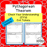 Pythagorean Theorem: Exit Tickets(CYU's)