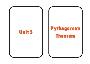 Preview of Pythagorean Theorem Flash Cards