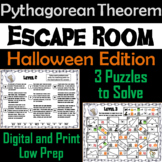 Pythagorean Theorem Game: Geometry Escape Room Halloween M