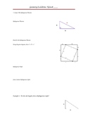Pythagorean Theorem, Guided Notes, Sample Problems, Lesson
