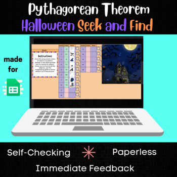 Preview of Pythagorean Theorem - Halloween Digital Math Activity