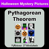 Pythagorean Theorem - Halloween Mystery Pictures / Color B