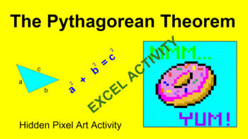 Preview of Pythagorean Theorem Hidden Pixel Art Activity