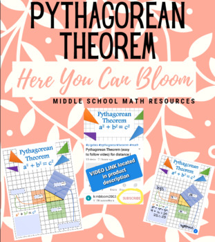 Preview of Pythagorean Theorem Introduction (video and editable notes) for virtual learning