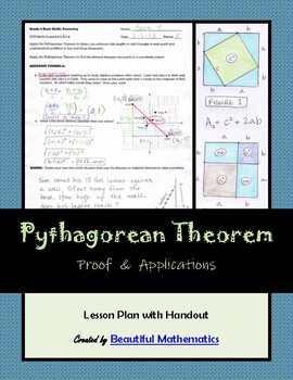 Preview of Pythagorean Theorem Investigation with Distance and Midpoint Formulas