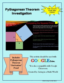 Preview of Pythagorean Theorem Investigation Activity