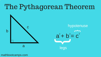 Preview of Pythagorean Theorem Lesson (1 week) Lesson, Videos, Worksheets, & Assessment