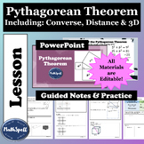 Pythagorean Theorem Full Lesson | PowerPoint, Guided Notes