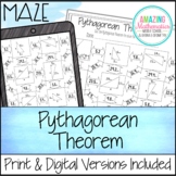 Pythagorean Theorem Worksheet - Maze Activity