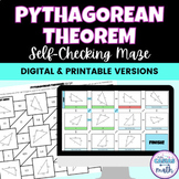 Pythagorean Theorem Maze - Digital Activity & Worksheet