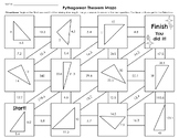 Pythagorean Theorem Maze: Missing Side Length