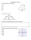 Pythagorean Theorem --PARCC review questions