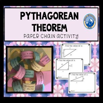 Preview of Pythagorean Theorem Paper Chain Activity