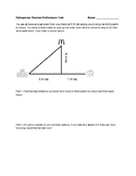 Pythagorean Theorem Performance Task