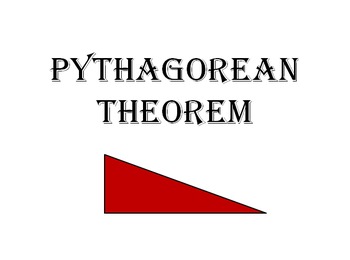 Preview of Pythagorean Theorem Power Point Presentation by Mark Robuck