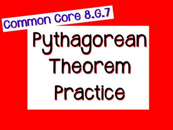 Preview of Pythagorean Theorem Practice Flipchart - 8.G.7