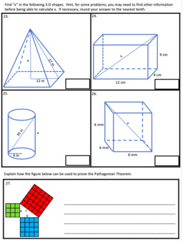 Pythagorean Theorem Practice Problems by Classroom 127 | TpT
