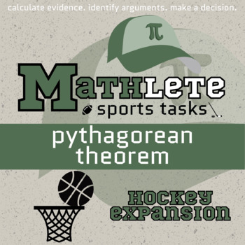 Preview of Pythagorean Theorem Printable & Digital Activity - Basketball Mathlete