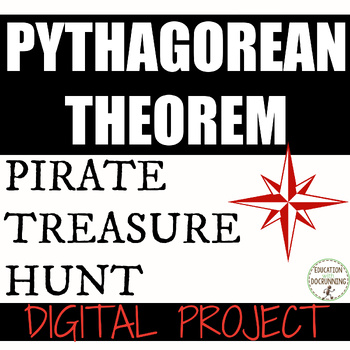 Preview of Pythagorean Theorem Project Digital Pirate Treasure Hunt