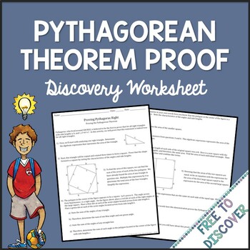 Pythagorean Theorem Proof Worksheet by Free to Discover | TpT