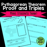 Pythagorean Theorem Proof and Triples Practice