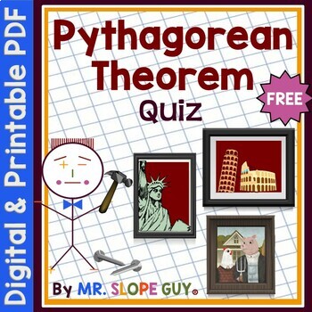 Preview of Pythagorean Theorem Quiz