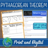 Pythagorean Theorem Assessment - Print and Digital - Google Forms