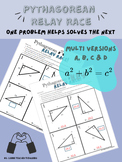 Pythagorean Theorem (RELAY RACE) competitive, collaborativ