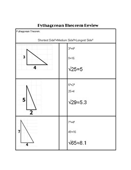 applying the pythagorean theorem homework 3 answer key