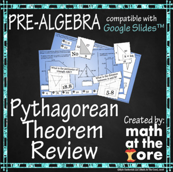 Preview of Pythagorean Theorem - Review for Google Slides™