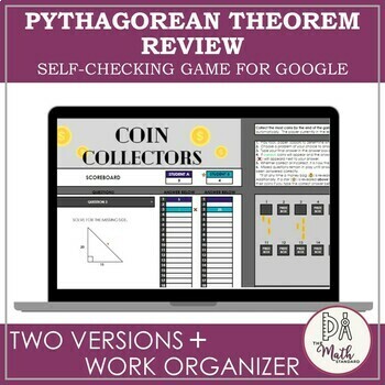 Preview of Pythagorean Theorem Review Partner Activity