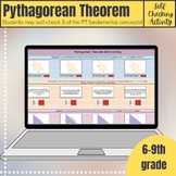 Pythagorean Theorem Self-checking Digital Activity