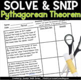 Pythagorean Theorem Solve and Snip® Interactive Word Probl