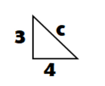 Preview of Pythagorean Theorem - Solving for c.