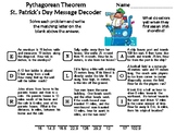Pythagorean Theorem St. Patrick's Day Math Activity: Messa