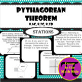 Pythagorean Theorem Stations Review (8.6C, 8.7C, 8.7D)