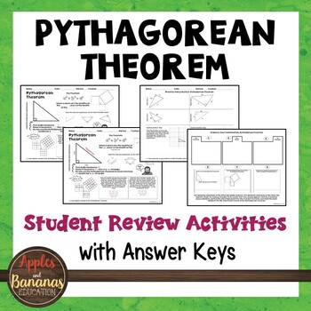 Preview of Pythagorean Theorem - Student Review Activities