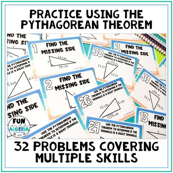 pythagorean theorem task cards free