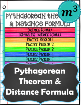 Preview of Pythagorean Theorem & The Distance Formula_Digital Notes & Quiz (GOOGLE)