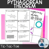 Pythagorean Theorem Tic Tac Toe TEKS 8.6c 8.7c Math Game A