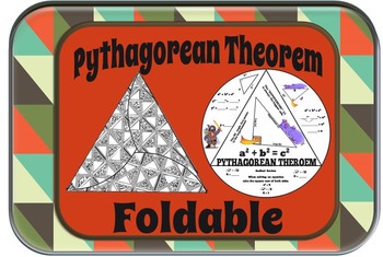 Preview of Pythagorean Theorem Triangle Foldable