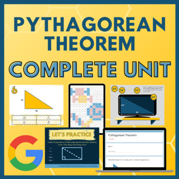 Preview of Pythagorean Theorem Unit - Digital Notes, Activities, and Assessments