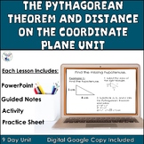 Pythagorean Theorem and Distance on Coordinate Plane 8th G