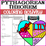 Pythagorean Theorem Valentine's Day Personalized Heart Col